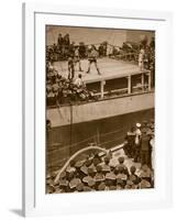 Boxing Competition Aboard a Warship, with the Crew of Second Ship as Additional Spectators, 1914-19-null-Framed Giclee Print