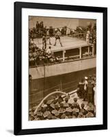 Boxing Competition Aboard a Warship, with the Crew of Second Ship as Additional Spectators, 1914-19-null-Framed Giclee Print