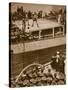 Boxing Competition Aboard a Warship, with the Crew of Second Ship as Additional Spectators, 1914-19-null-Stretched Canvas