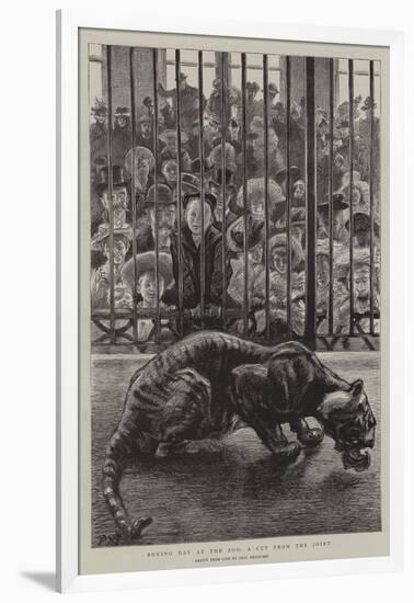 Boxing Day at the Zoo, a Cut from the Joint-Charles Paul Renouard-Framed Giclee Print