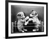 Boxing Dogs-null-Framed Photographic Print