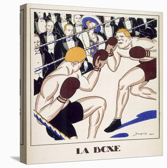 Boxing, from 'Monsieur' 1920-null-Stretched Canvas
