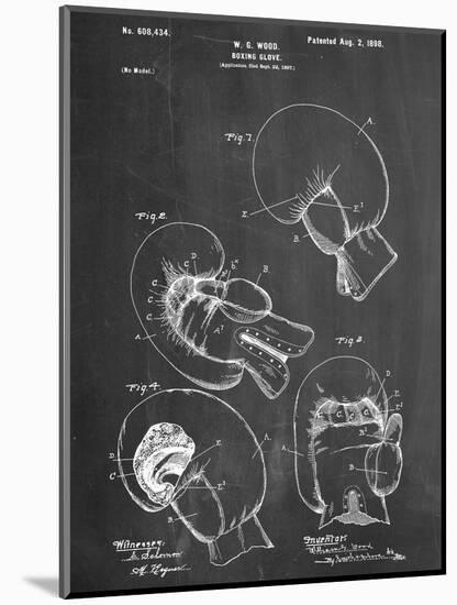 Boxing Glove Patent 1898-null-Mounted Art Print