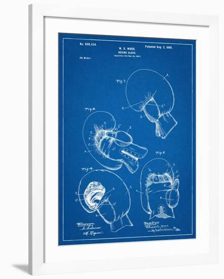 Boxing Glove Patent 1898-null-Framed Art Print