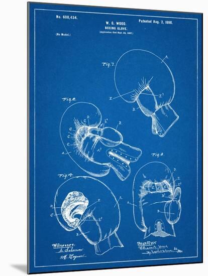 Boxing Glove Patent 1898-null-Mounted Art Print