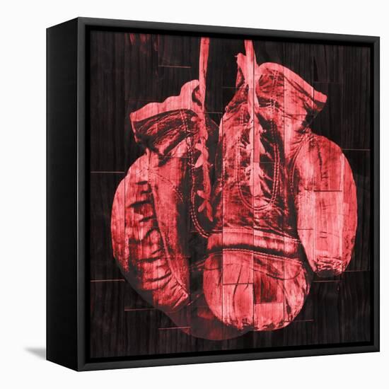 Boxing Gloves - Red-null-Framed Stretched Canvas