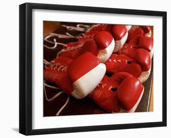 Boxing Gloves-null-Framed Photographic Print