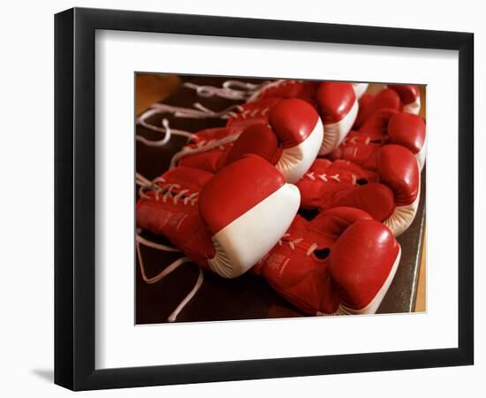 Boxing Gloves-null-Framed Photographic Print