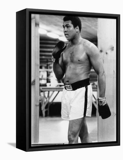 Boxing Great Muhammad Ali-Vandell Cobb-Framed Stretched Canvas