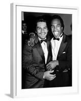 Boxing Greats Roberto Duran and Sugar Ray Leonard at 20th Anniversary of World Boxing Council-David Mcgough-Framed Premium Photographic Print