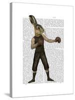 Boxing Hare-Fab Funky-Stretched Canvas