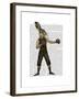 Boxing Hare-Fab Funky-Framed Art Print