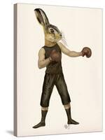 Boxing Hare-Fab Funky-Stretched Canvas