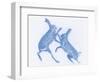 Boxing Hares  2017  (digital)-Sarah Hough-Framed Giclee Print