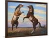 Boxing Horses-James W. Johnson-Framed Premium Giclee Print