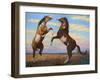 Boxing Horses-James W. Johnson-Framed Giclee Print