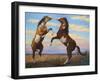 Boxing Horses-James W. Johnson-Framed Giclee Print