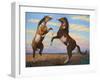 Boxing Horses-James W. Johnson-Framed Giclee Print