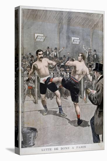 Boxing in Paris, 1899-null-Stretched Canvas