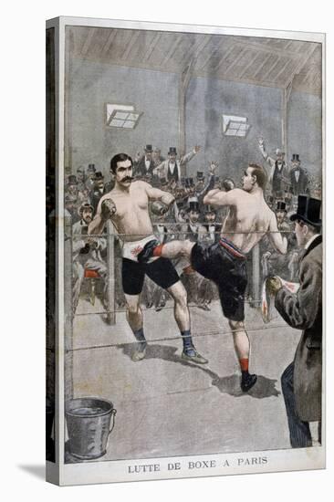 Boxing in Paris, 1899-null-Stretched Canvas