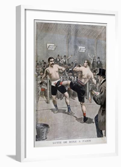 Boxing in Paris, 1899-null-Framed Giclee Print