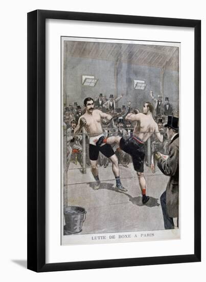 Boxing in Paris, 1899-null-Framed Premium Giclee Print