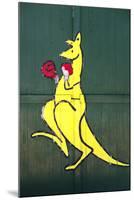 Boxing Kangaroo Painted-Cahir Davitt-Mounted Photographic Print