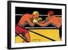 Boxing Match, 1924-null-Framed Giclee Print