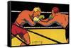 Boxing Match, 1924-null-Framed Stretched Canvas