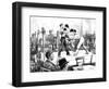 Boxing Match at a Men's Club, London, 1889-null-Framed Art Print