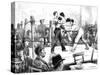 Boxing Match at a Men's Club, London, 1889-null-Stretched Canvas