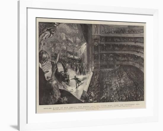 Boxing Night at Old Drury, the House and the Stage Seen from the Uppermost Box-Sydney Prior Hall-Framed Giclee Print