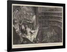 Boxing Night at Old Drury, the House and the Stage Seen from the Uppermost Box-Sydney Prior Hall-Framed Giclee Print