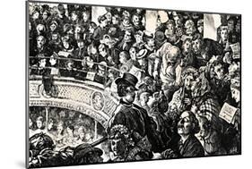 Boxing Night. Pen Drawing on Wood', c1890, (1923)-Luke Fildes-Mounted Giclee Print