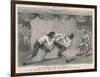 Boxing Satire C18-null-Framed Art Print