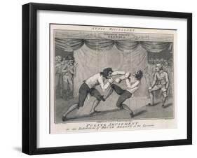 Boxing Satire C18-null-Framed Art Print