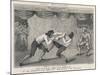 Boxing Satire C18-null-Mounted Art Print