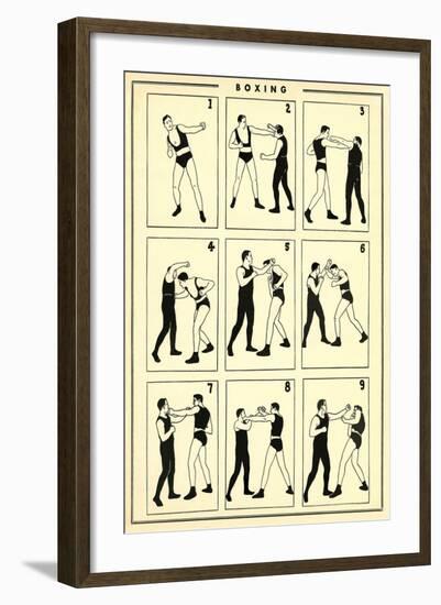 Boxing-null-Framed Art Print