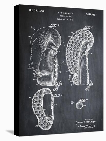 Boxking Glove, 1944-Chalkboard-Bill Cannon-Stretched Canvas