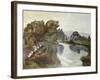 Boxted Mill Pool, Essex, C.1953 (Oil on Canvas)-John Northcote Nash-Framed Giclee Print