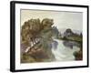 Boxted Mill Pool, Essex, C.1953 (Oil on Canvas)-John Northcote Nash-Framed Giclee Print