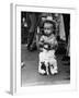 Boy (2-3) Wearing Fur Pants-null-Framed Photographic Print