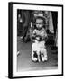 Boy (2-3) Wearing Fur Pants-null-Framed Photographic Print