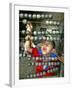 Boy, 3, Counts on an Abacus at a School in Allahabad-null-Framed Photographic Print