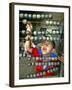 Boy, 3, Counts on an Abacus at a School in Allahabad-null-Framed Photographic Print