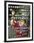 Boy, 3, Counts on an Abacus at a School in Allahabad-null-Framed Photographic Print