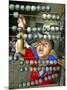 Boy, 3, Counts on an Abacus at a School in Allahabad-null-Mounted Photographic Print