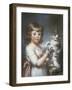 Boy and Cat-John Russell-Framed Giclee Print