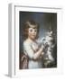 Boy and Cat-John Russell-Framed Giclee Print