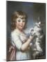 Boy and Cat-John Russell-Mounted Giclee Print